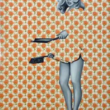 52. Jean with Dustpan 120x80 cm